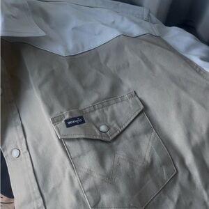Brand new wranglers, long sleeve button up